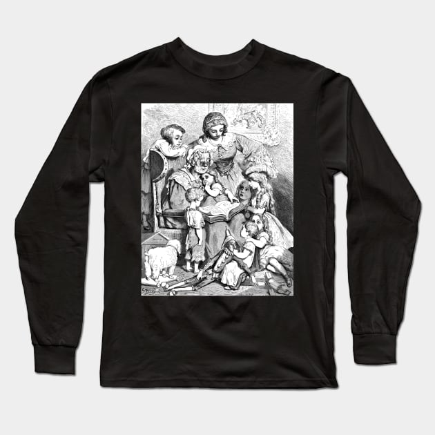 Mother Goose -Gustave Dore Long Sleeve T-Shirt by forgottenbeauty